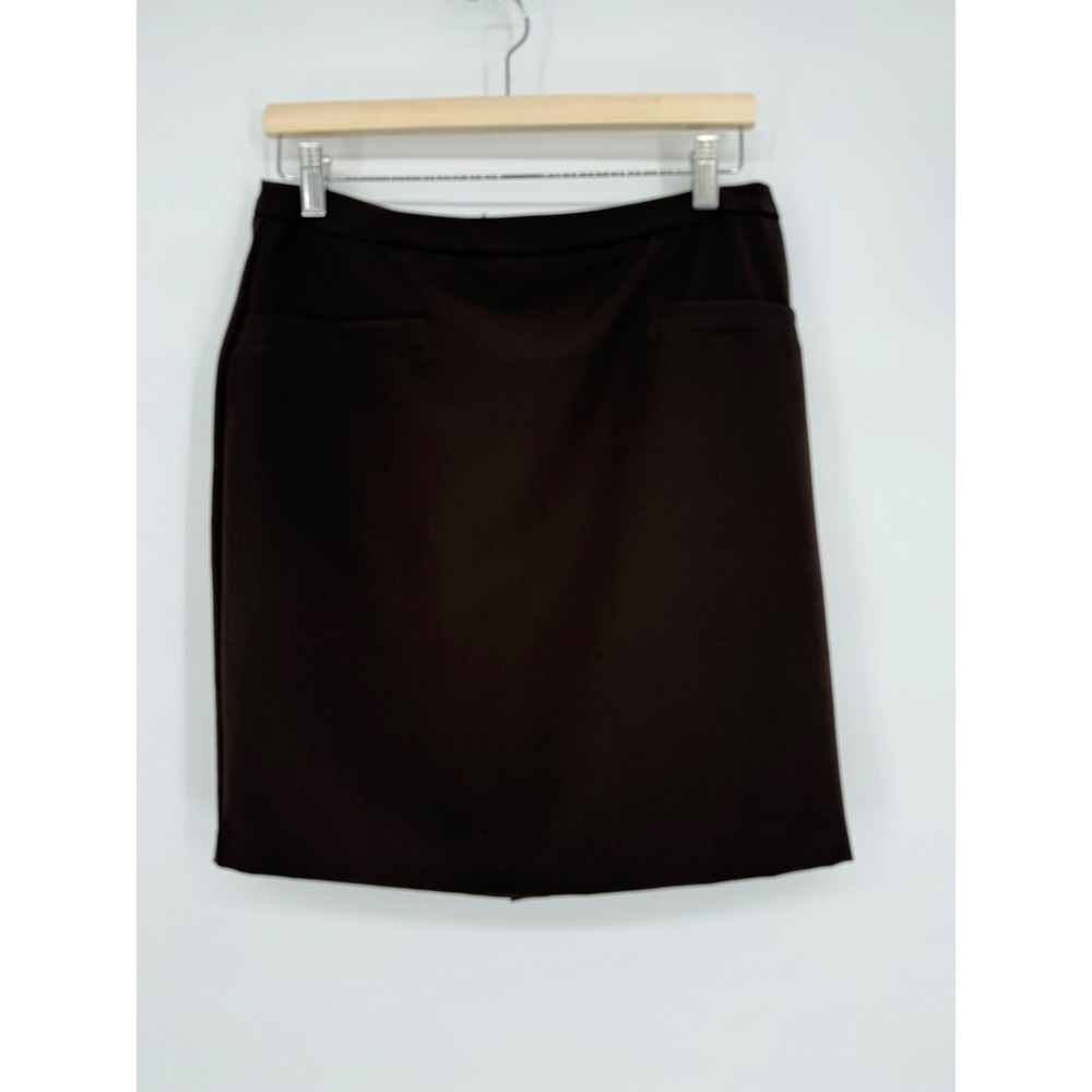 Rafaella Classic Brown Pencil Skirt Business‎ Casual Work Office Career Sz 6P